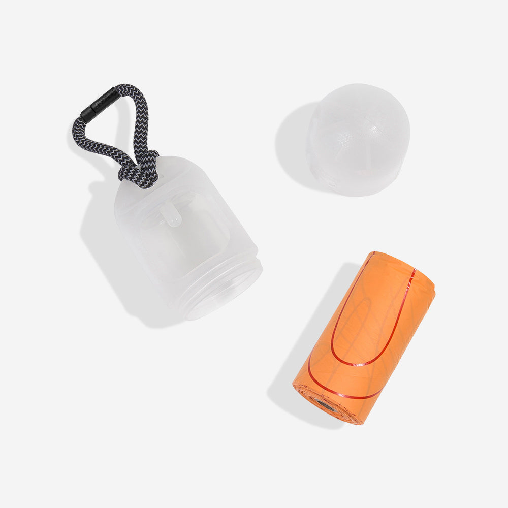 Transparent | Poop Bag Dispenser With Compostable Bags