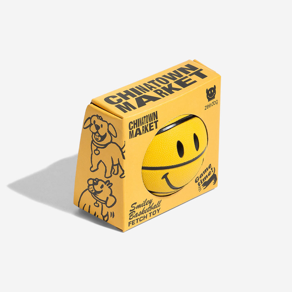 Zee.Dog x Chinatown Market Smiley Basketball | Dog Toy